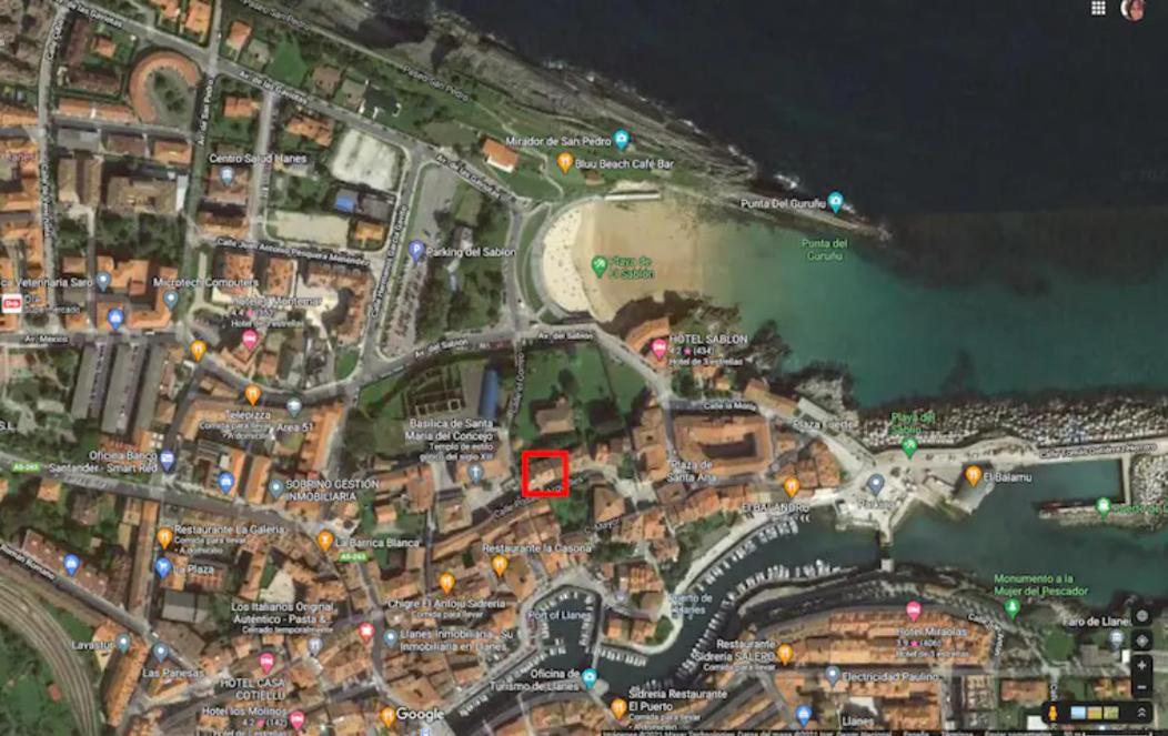 Babilonia, Apartamento En Llanes Tranquilo Y Centrico A 150M De La Playa Del Sablon 外观 照片